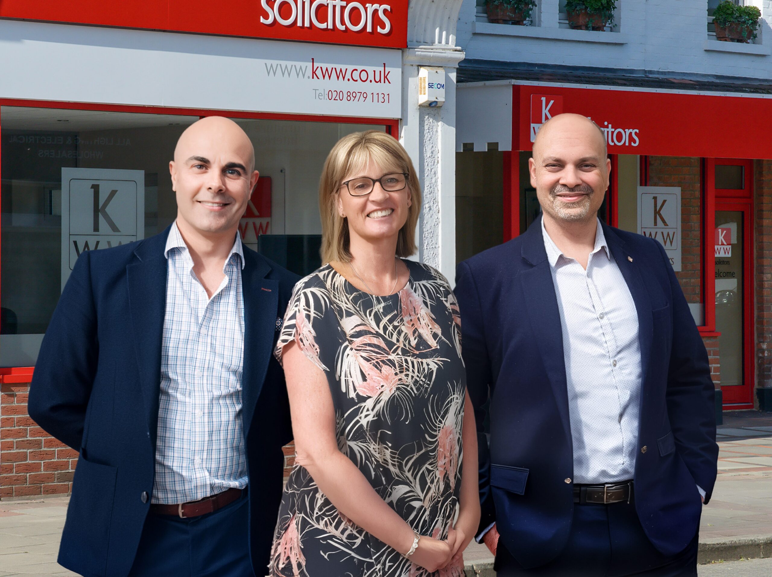 The new KWW partners: from left - Salv Sole, Karen Starkey and Tariq Philips